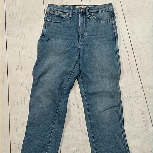 Madewell blue high rise skinny jeans - Picture 3 of 9